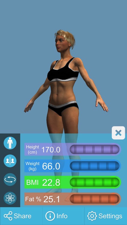 BMI 3D (3D Body Mass Index calculator)