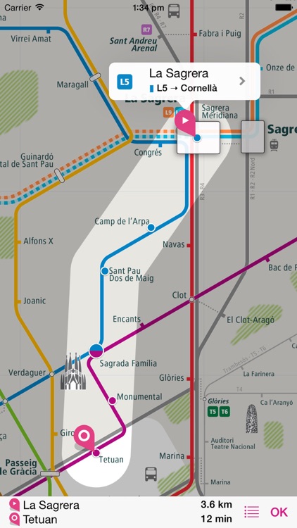 Barcelona Rail Map
