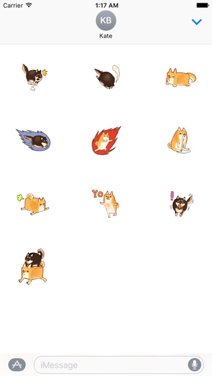 Square Dog And Round Dog - Two Lovely Dogs Sticker