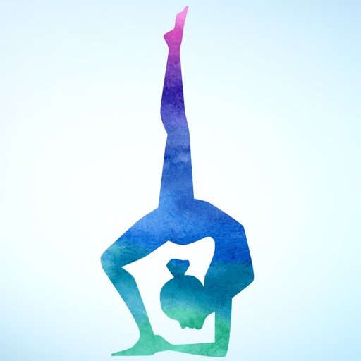 Watercolor Meditation and Yoga Poses Sticker Pack icon