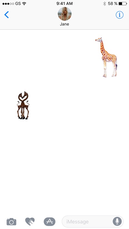 Jungle Giraffes Two Sticker Pack