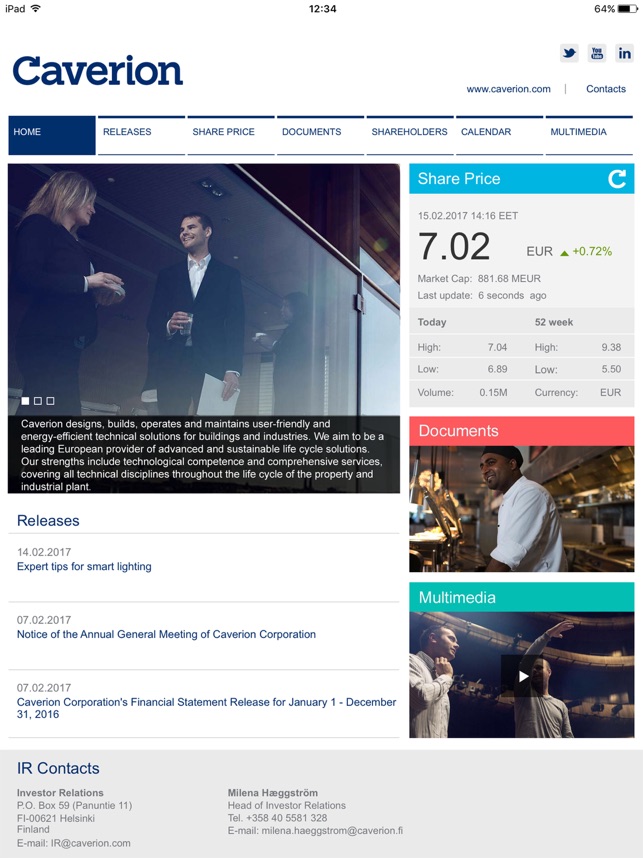 Caverion Investor Relations App(圖1)-速報App