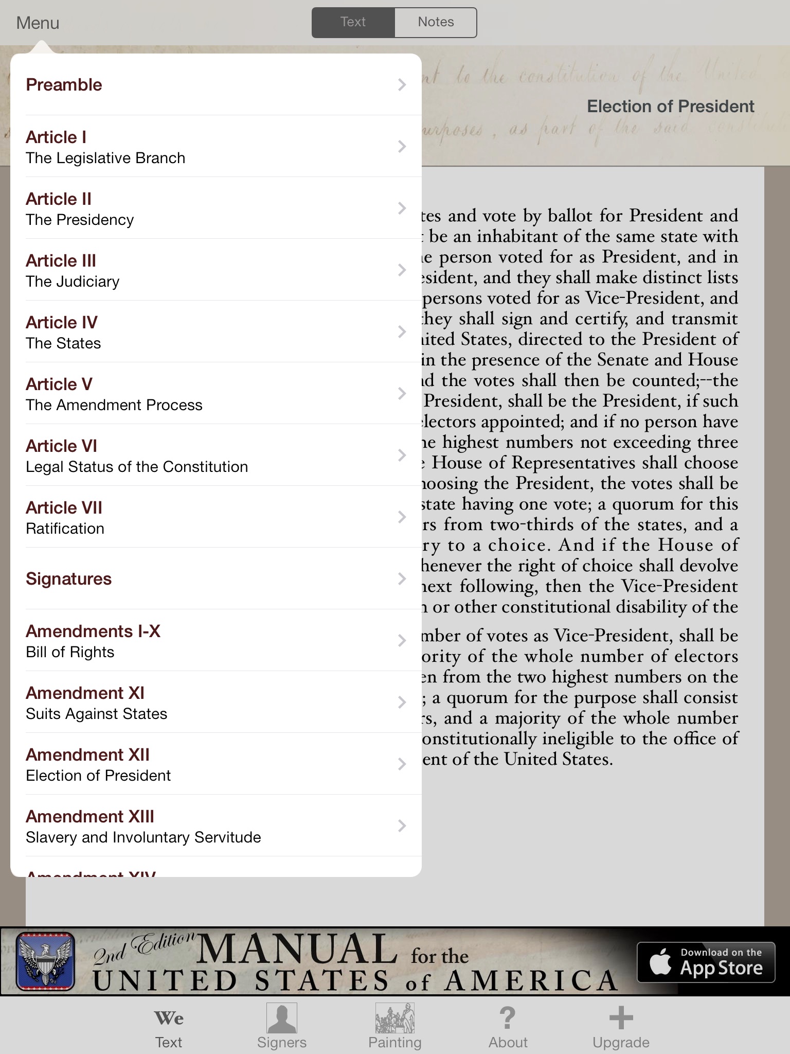 Constitution for iPad screenshot 3