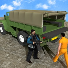 Activities of Army Militia Convoy Truck Prisoners Transport 3D