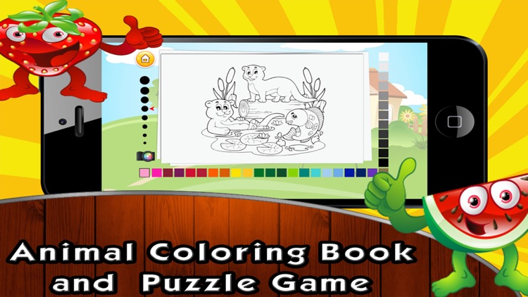 Animal Coloring and Puzzle Game 3 screenshot-3