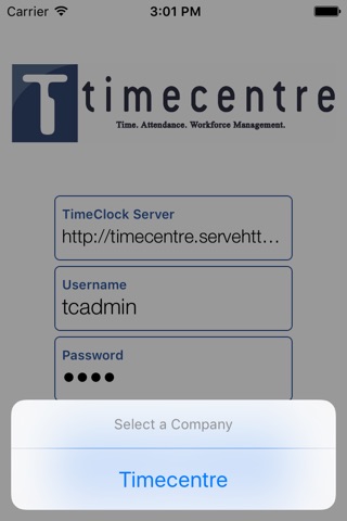 TimeCentre screenshot 2