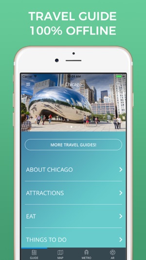 Chicago Travel Guide with Offline Street