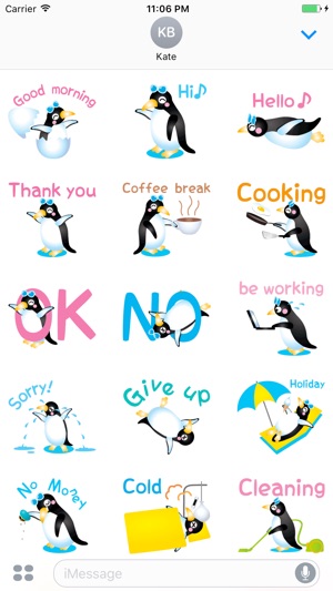 Ambrose The Happy Penguin Stickers