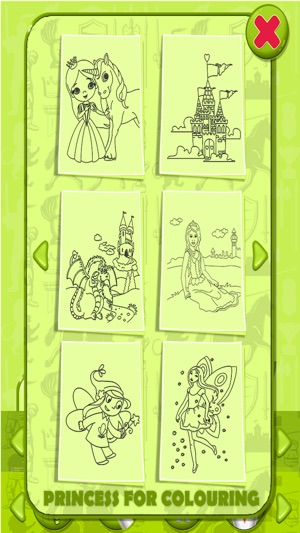 Princess Kids Coloring Book(圖2)-速報App