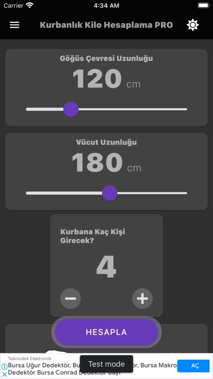 Kurbanlık Kilo Hesaplama PRO screenshot-3