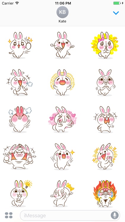 Rascal The Cute Little Rabbit Stickers