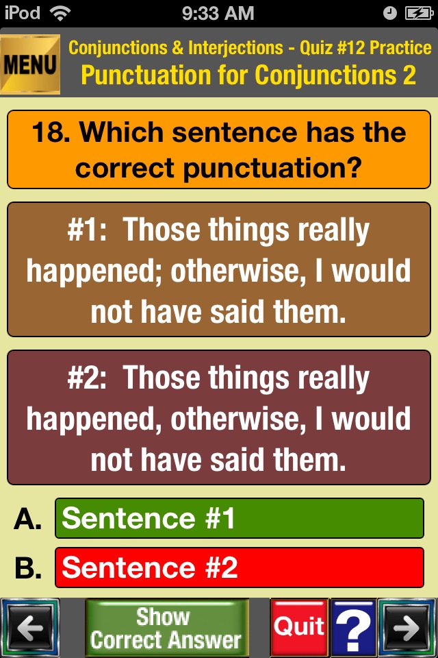 easyLearn Conjunctions & Interjections screenshot 4