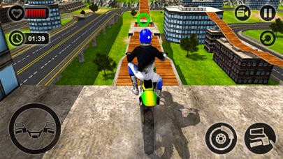 How to cancel & delete Rooftop Motorbike Rider - Furious Stunts Driving from iphone & ipad 2