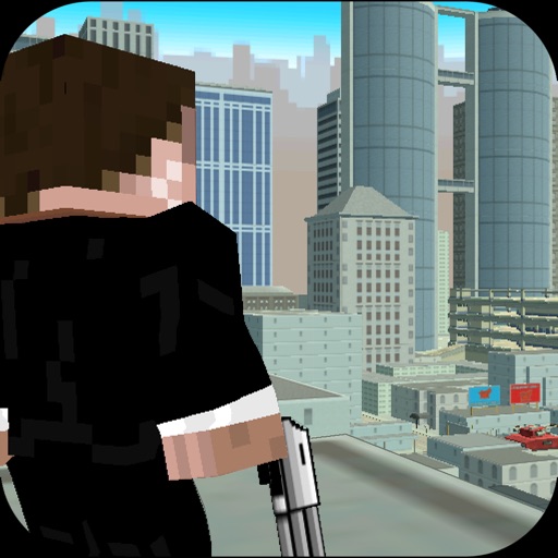 Block Hero - Pixel City Under Fire Icon