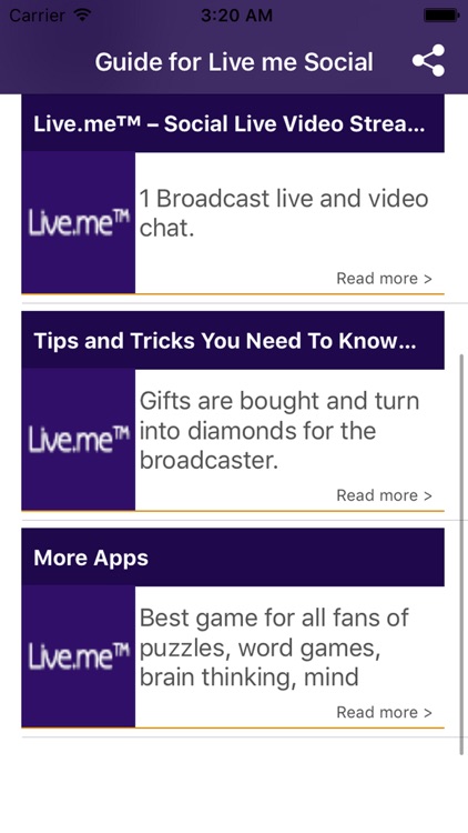 Guide for (Live.me Social Live Video Streaming)