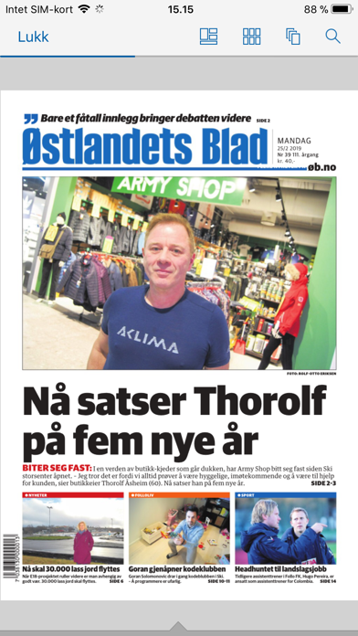 Østlandets Blad eAvis screenshot 2