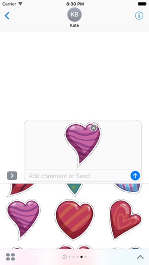 Abstract Heart Stickers for iMessage(圖1)-速報App