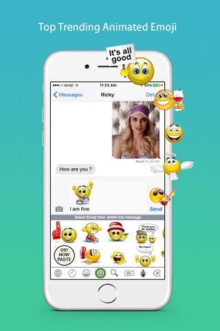 Emoji Keyboard - Cute Gif Emoticons, Fun Stickers screenshot 2