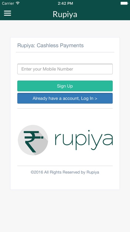 Rupiya: Cashless Payments