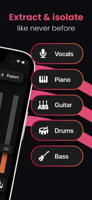 Captura 2 Stemz: AI Tool for Musicians iphone