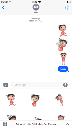 Animated Lolita Girl Stickers For iMessage(圖4)-速報App