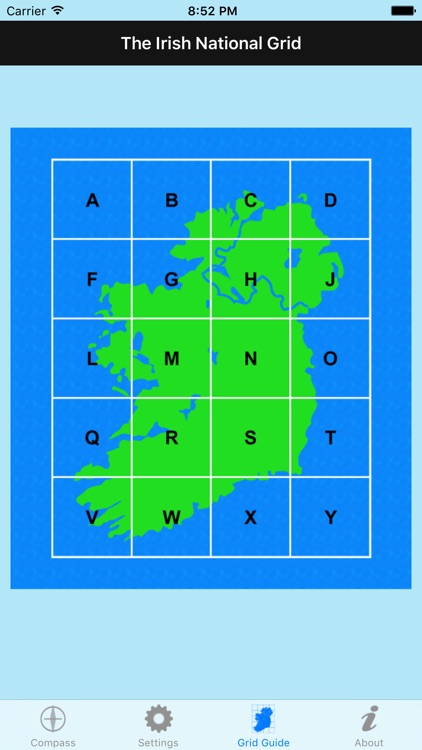Irish Grid Ref Compass - gps map coordinates tool