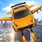 Flying Car War Simulator: Robot Driving Games