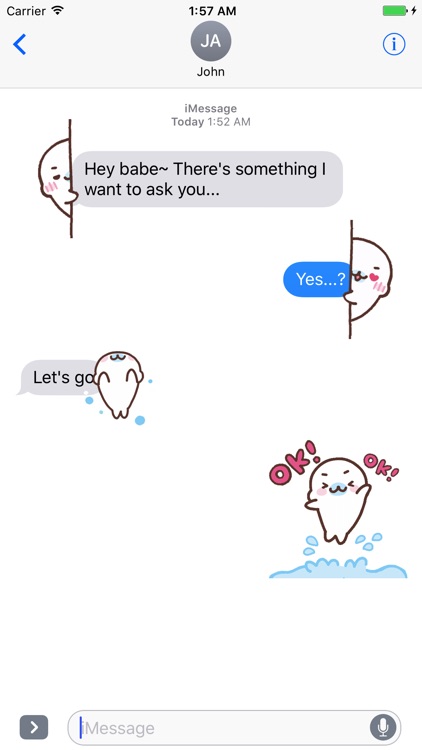 Cutest Snow Baby Seal Animated Stickers screenshot-4