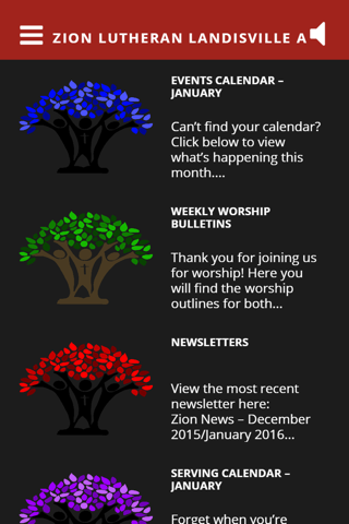 Zion Lutheran Landisville App screenshot 3