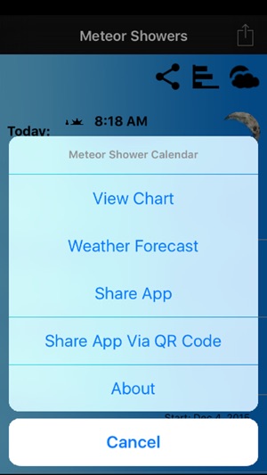 Meteor Shower Calendar(圖2)-速報App