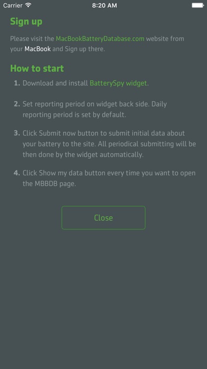 MBBDB – MacBook's battery life