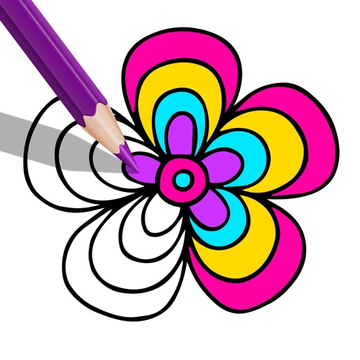 Fancy Coloring Books for Adults - Color book Apps Icon