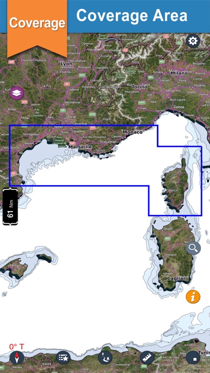 France Mediterranean boating gps nautical charts