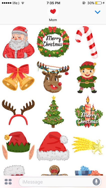 Happy Christmas Stickers Pack