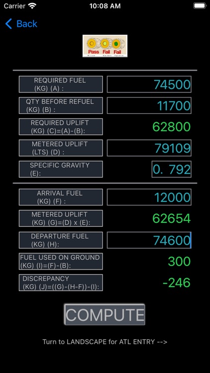 ATL Jet Fuel Calculation