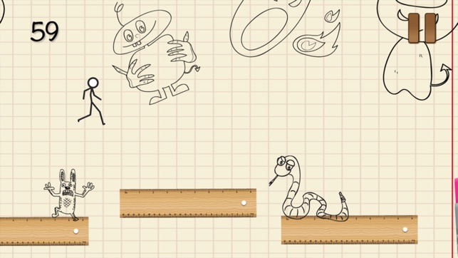 Stick-Man Runner - Doodle Monster Sketch Survival(圖1)-速報App