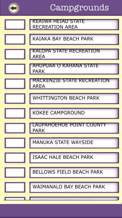 Hawaii Campgrounds & Hiking Trails,State Parks