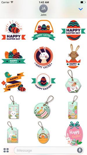 Happy Easter Sticker for iMessage(圖5)-速報App