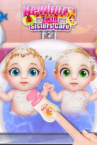 Newborn Twin Sisters Care - Fun Games screenshot 3