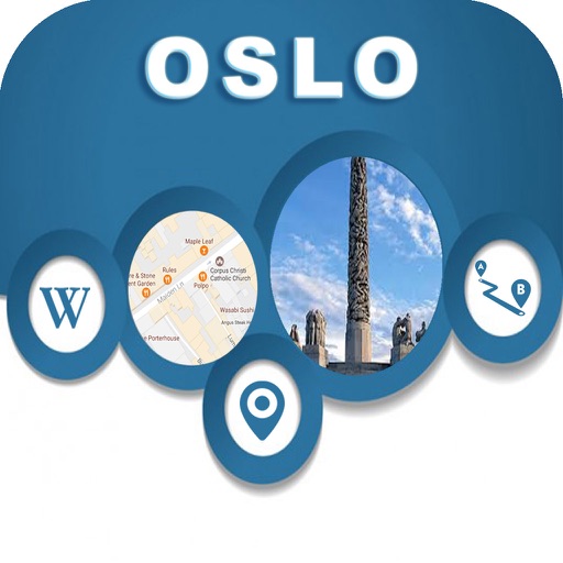 Oslo Norway Offline City Maps with Navigation icon