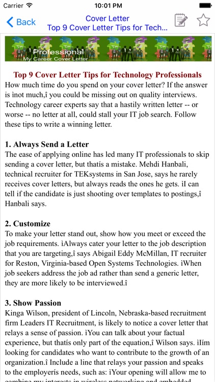 Cover Letter