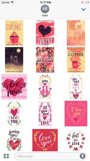 Happy Valentine's Day Hand Drawn Stickers(圖1)-速報App