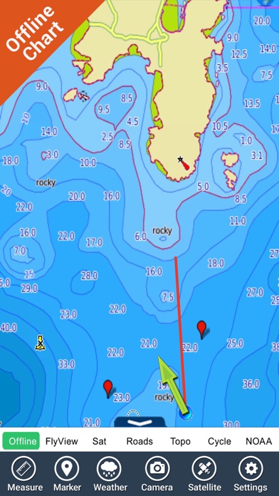 Côte d'Azur GPS Carte Nautique screenshot 3