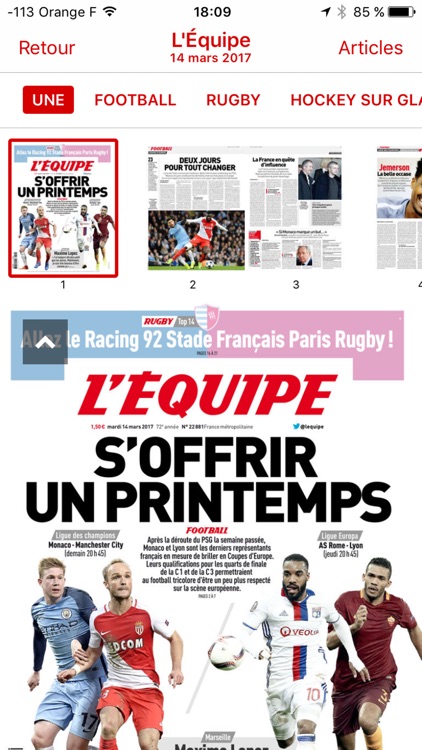 le journal L'Équipe