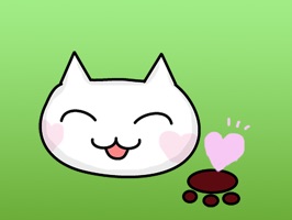 Houdini The Cat With Heart Mark Stickers