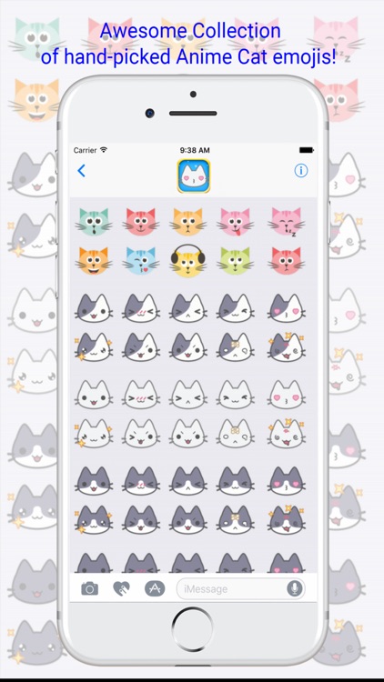 Anime Cat Emoji - 80+ Anime Cat Emoji Keyboard