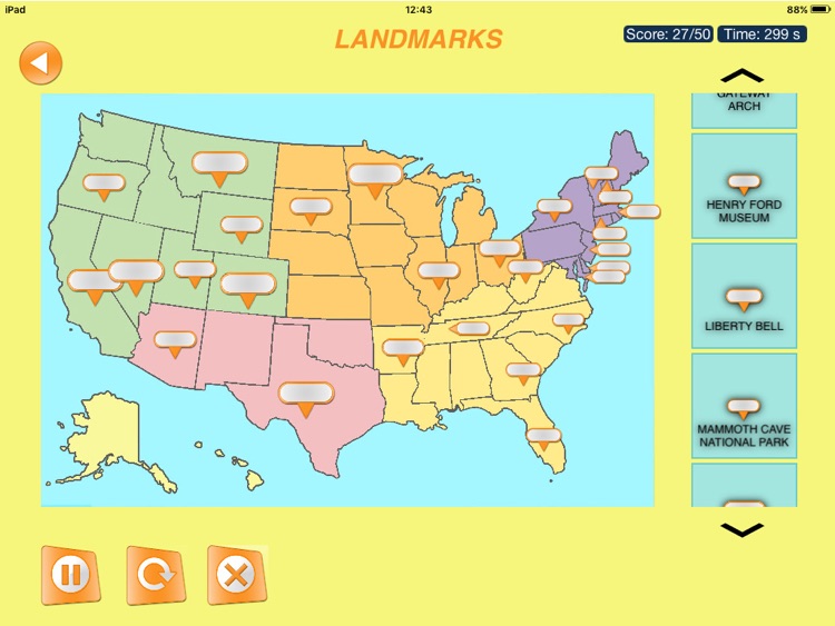 USA Geography Game