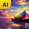 Dream Journey AI Art is an AI Painting APP, its image is very Beautiful, Abstract and Magic