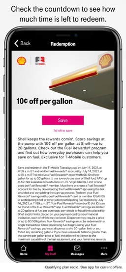 T-Mobile Tuesdays app screenshot