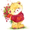 Teddy Bear Birthday and Love Sticker Pack